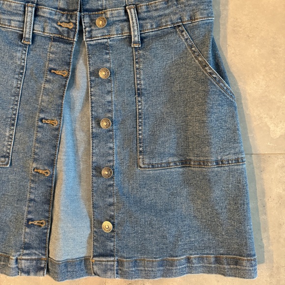 Rewash Denim Mini Dress | M - Picture 2 of 5